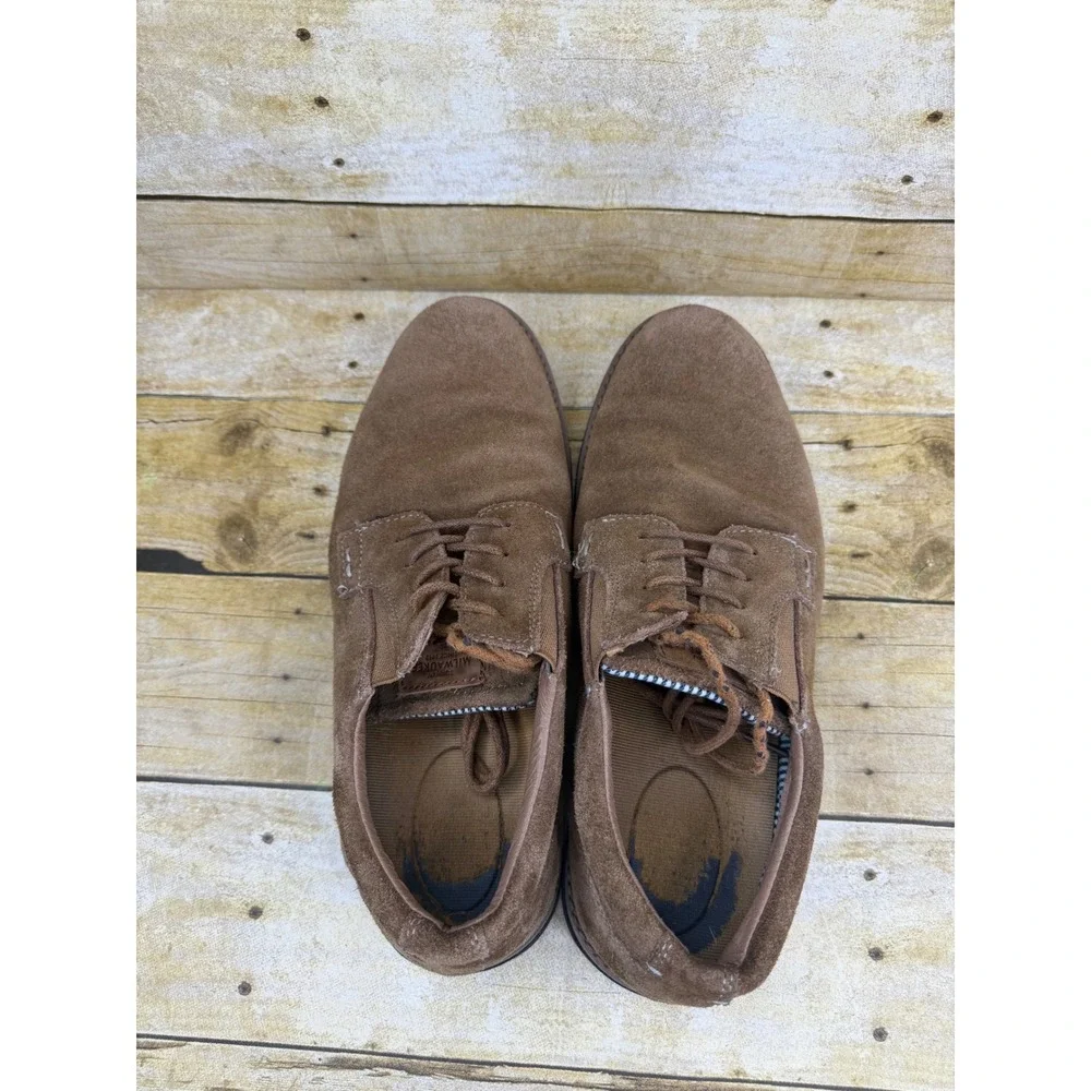 Nunn Bush Mens Brown Suede Leather Lace‎ Up Oxford Shoes 84792-228 Size 11M